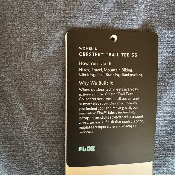 Stio Women's Crester Trail Tee Mountain Heather - Picture 7 of 7